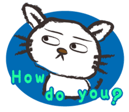 Brush cat.(English version) sticker #1835964