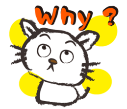 Brush cat.(English version) sticker #1835965