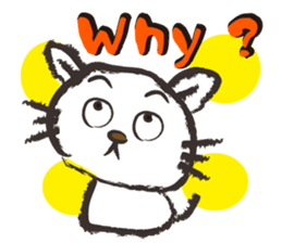 Brush cat.(English version) sticker #1835965