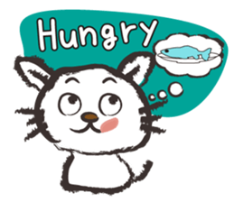 Brush cat.(English version) sticker #1835966