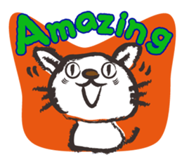 Brush cat.(English version) sticker #1835969