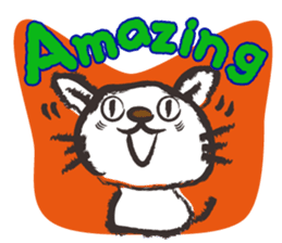 Brush cat.(English version) sticker #1835969