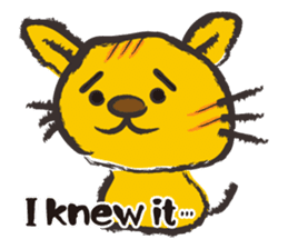 Brush cat.(English version) sticker #1835970