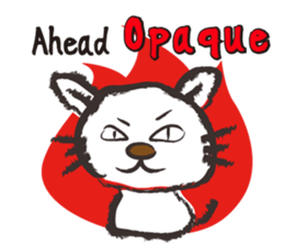 Brush cat.(English version) sticker #1835972