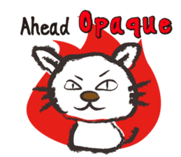Brush cat.(English version) sticker #1835972