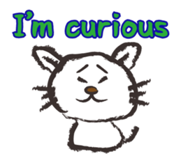 Brush cat.(English version) sticker #1835973