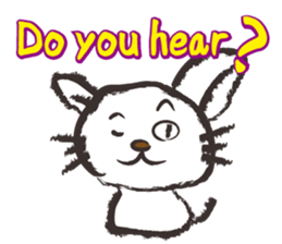 Brush cat.(English version) sticker #1835974