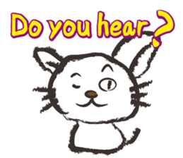 Brush cat.(English version) sticker #1835974