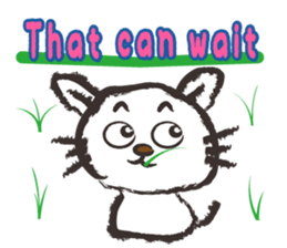 Brush cat.(English version) sticker #1835977