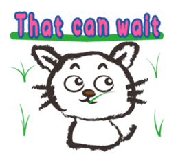 Brush cat.(English version) sticker #1835977