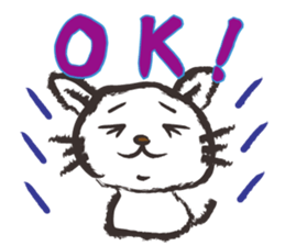 Brush cat.(English version) sticker #1835978