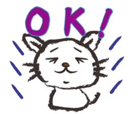 Brush cat.(English version) sticker #1835978