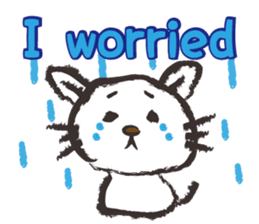 Brush cat.(English version) sticker #1835979