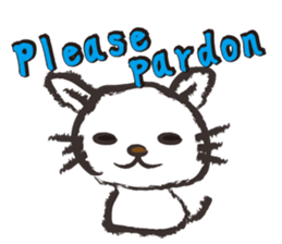 Brush cat.(English version) sticker #1835980