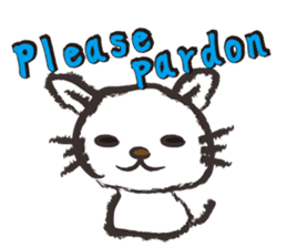 Brush cat.(English version) sticker #1835980