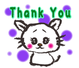 Brush cat.(English version) sticker #1835981