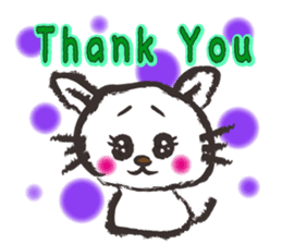 Brush cat.(English version) sticker #1835981