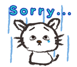 Brush cat.(English version) sticker #1835982