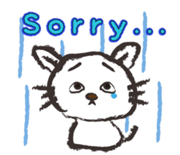 Brush cat.(English version) sticker #1835982