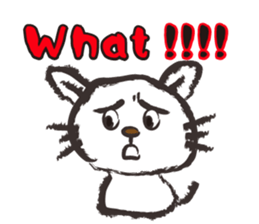 Brush cat.(English version) sticker #1835983