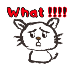 Brush cat.(English version) sticker #1835983