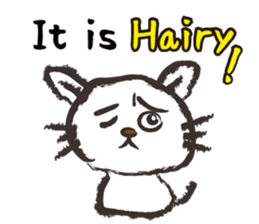 Brush cat.(English version) sticker #1835986
