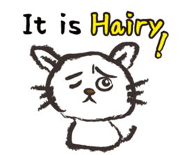 Brush cat.(English version) sticker #1835986