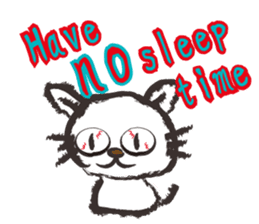 Brush cat.(English version) sticker #1835987