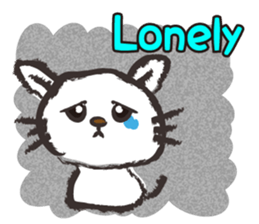 Brush cat.(English version) sticker #1835988