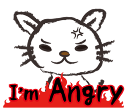 Brush cat.(English version) sticker #1835989