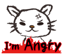 Brush cat.(English version) sticker #1835989