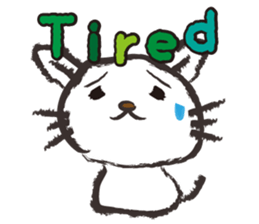 Brush cat.(English version) sticker #1835990