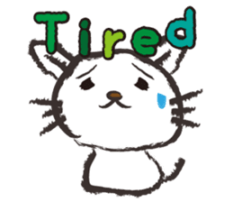 Brush cat.(English version) sticker #1835990