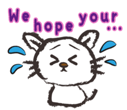 Brush cat.(English version) sticker #1835991