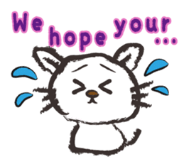 Brush cat.(English version) sticker #1835991