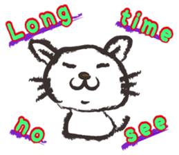 Brush cat.(English version) sticker #1835992