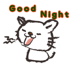 Brush cat.(English version) sticker #1835995