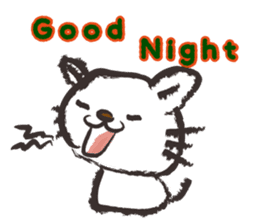 Brush cat.(English version) sticker #1835995