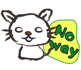 Brush cat.(English version) sticker #1835998