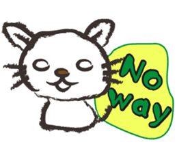 Brush cat.(English version) sticker #1835998
