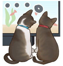 omame, azuki beans, and  families sticker #1836108