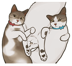 omame, azuki beans, and families sticker #1836119