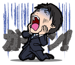 The executive director goes his own way. sticker #1836567