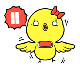 Pretty action  of the P-chan sticker #1837242