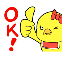 Pretty action  of the P-chan sticker #1837244