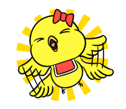 Pretty action  of the P-chan sticker #1837273