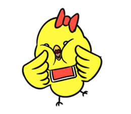 Pretty action  of the P-chan sticker #1837276