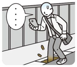 Unlucky man sticker #1837446