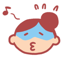 happy-go-lucky girl sticker #1837699