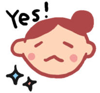 happy-go-lucky girl sticker #1837710